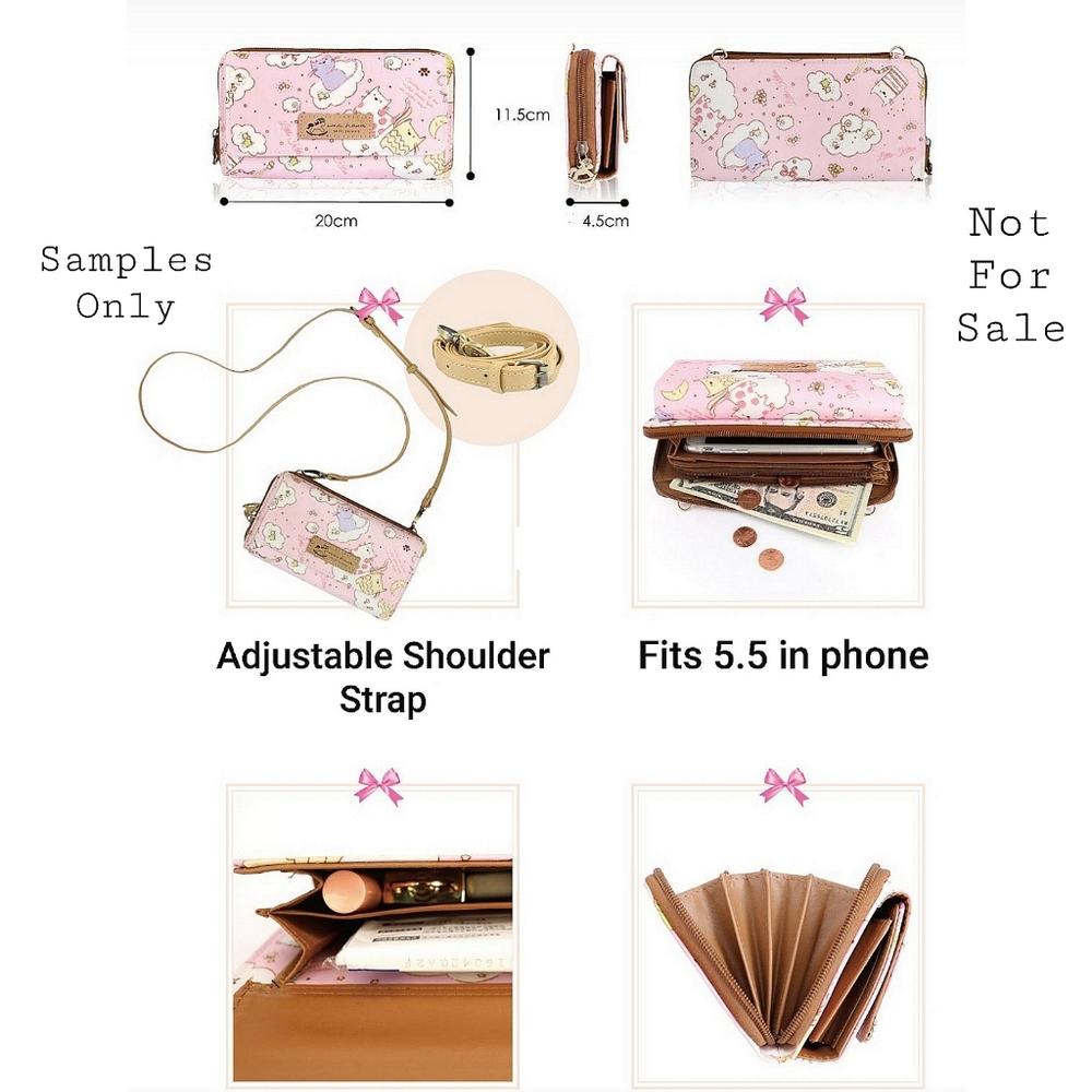 Waterproof Crossbody Shoulder Clutch Purse Wallet - Picture 5 of 16